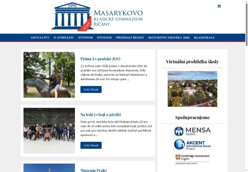Zobrazit webové stránky Masarykovo klasické gymnázium, s.r.o.