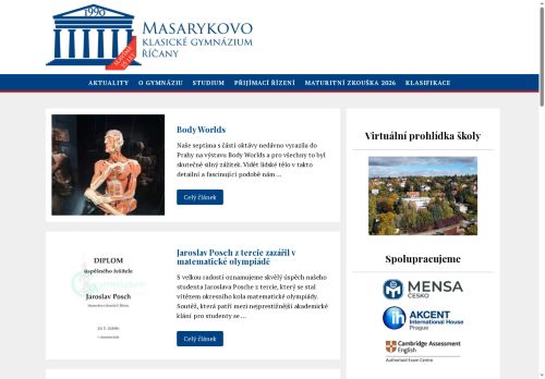 Zobrazit webové stránky Masarykovo klasické gymnázium, s.r.o.