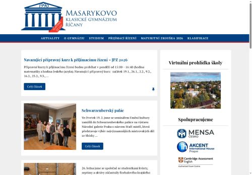 Zobrazit webové stránky Masarykovo klasické gymnázium, s.r.o.