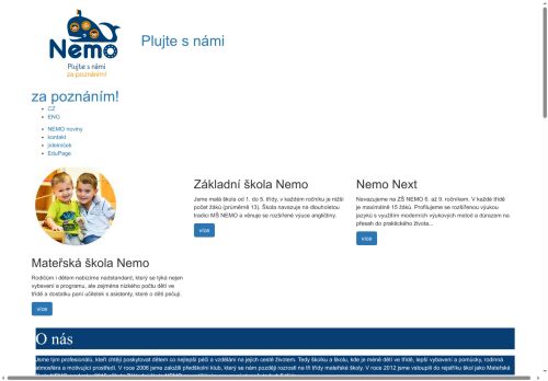 Zobrazit webové stránky Mateřská a základní škola NEMO