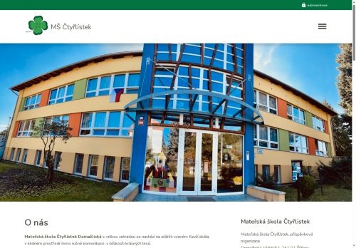 Zobrazit webové stránky Mateřská škola Čtyřlístek Říčany, příspěvková organizace