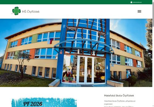 Zobrazit webové stránky Mateřská škola Čtyřlístek Říčany, příspěvková organizace