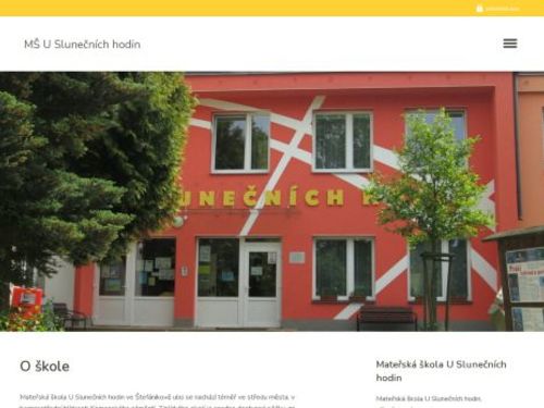 Mateřská škola U Slunečních hodin, příspěvková organizace