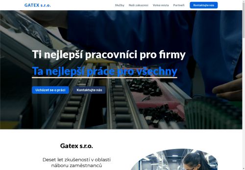 GATEX s.r.o. nabízí práci na pozici Překladatelé a tlumočníci v obci Mladá Boleslav