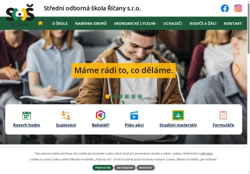 Zobrazit webové stránky Střední odborná škola stravování Říčany s.r.o.