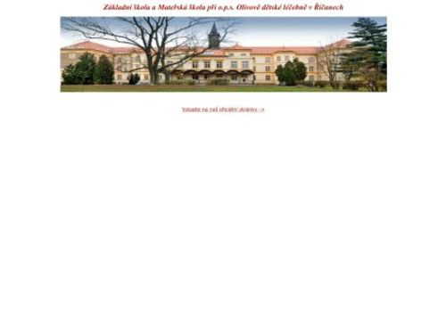 Základní škola a mateřská škola při o.p.s. Olivově dětské léčebně