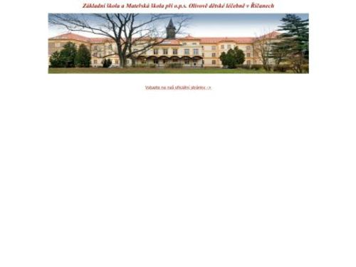 Základní škola a mateřská škola při o.p.s. Olivově dětské léčebně