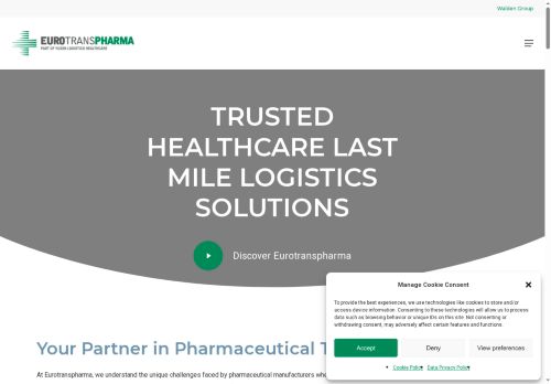 Webové stránky Eurotranspharma Česká republika s.r.o., Podolí