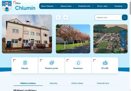 Zobrazit webové stránky Obecní úřad Chlumín