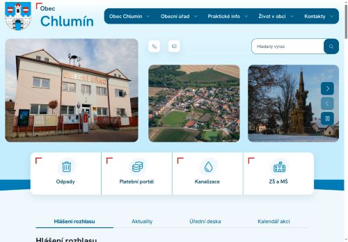 Zobrazit webové stránky Obecní úřad Chlumín