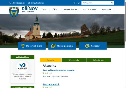 Zobrazit webové stránky Obecní úřad Dřínov