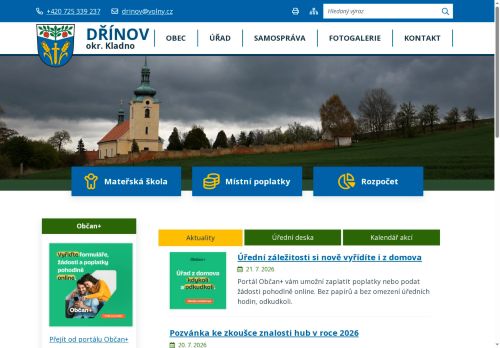 Zobrazit webové stránky Obecní úřad Dřínov