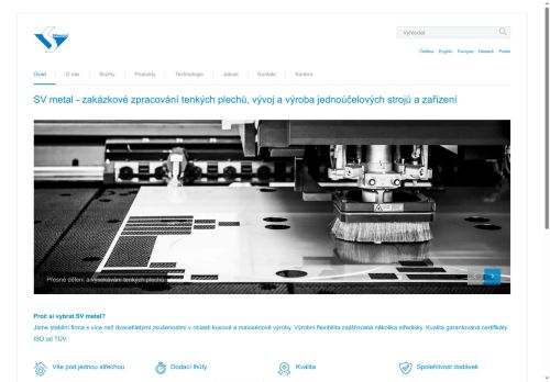 SV metal spol. s r.o. nabízí práci na pozici SVÁŘEČ/KA TIG v obci Hlízov