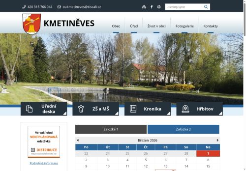 Zobrazit webové stránky Obecní úřad Kmetiněves