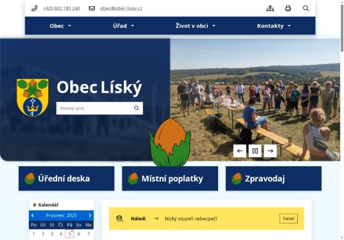 Zobrazit webové stránky Obecní úřad Líský