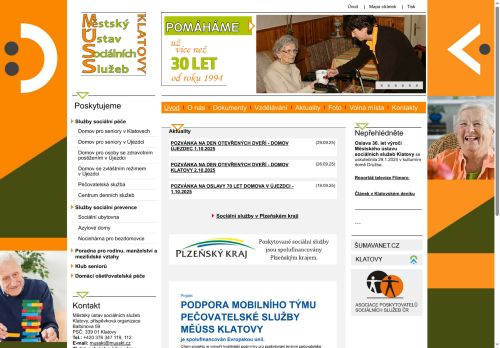 Městský ústav sociálních služeb Klatovy, příspěvková organizace nabízí práci na pozici VŠEOBECNÁ SESTRA, PRAKTICKÁ SESTRA (M/Ž) v obci Klatovy