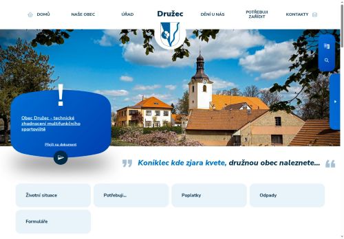 Zobrazit webové stránky Obecní úřad Družec