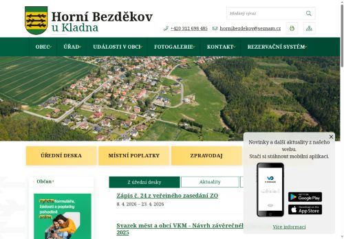 Zobrazit webové stránky Obecní úřad Horní Bezděkov