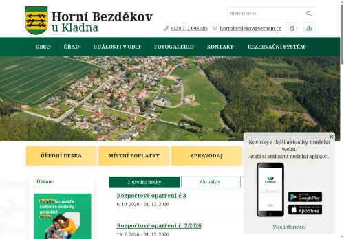 Zobrazit webové stránky Obecní úřad Horní Bezděkov