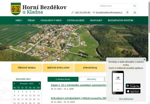 Zobrazit webové stránky Obecní úřad Horní Bezděkov