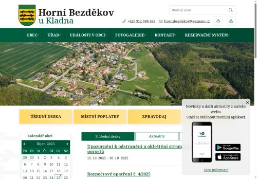 Zobrazit webové stránky Obecní úřad Horní Bezděkov