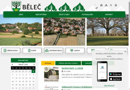 Obec Běleč nabízí práci na pozici Pomocní pracovníci údržby budov a souvisejících prostor v obci Běleč