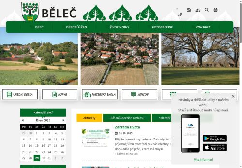 Zobrazit webové stránky Obecní úřad Běleč
