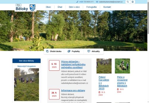Zobrazit webové stránky Obecní úřad Běloky