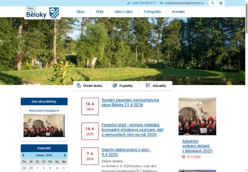 Zobrazit webové stránky Obecní úřad Běloky