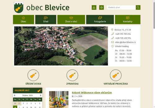 Zobrazit webové stránky Obecní úřad Blevice