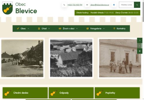 Zobrazit webové stránky Obecní úřad Blevice