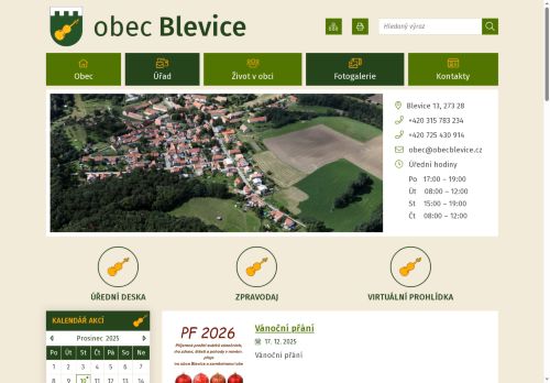 Zobrazit webové stránky Obecní úřad Blevice