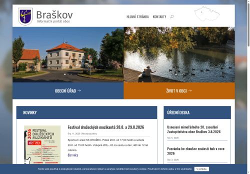 Zobrazit webové stránky Obecní úřad Braškov