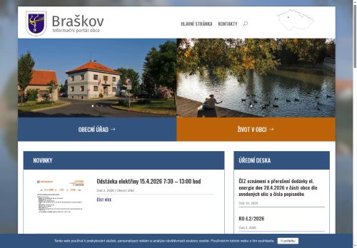 Zobrazit webové stránky Obecní úřad Braškov