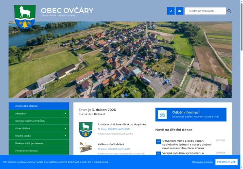Zobrazit webové stránky Obecní úřad Ovčáry