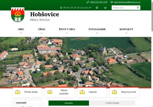 Zobrazit webové stránky Obecní úřad Hobšovice