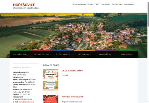 Zobrazit webové stránky Obecní úřad Hořešovice