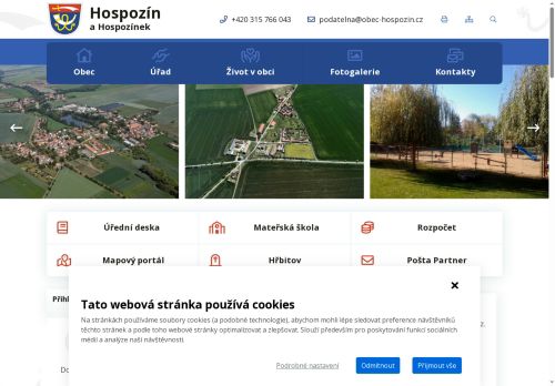 Zobrazit webové stránky Obecní úřad Hospozín