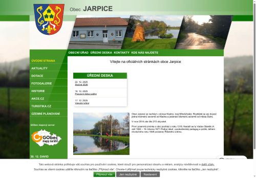 Zobrazit webové stránky Obecní úřad Jarpice