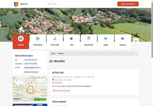 Zobrazit webové stránky Obecní úřad Jarpice