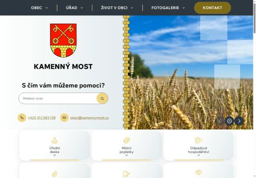 Zobrazit webové stránky Obecní úřad Kamenný Most