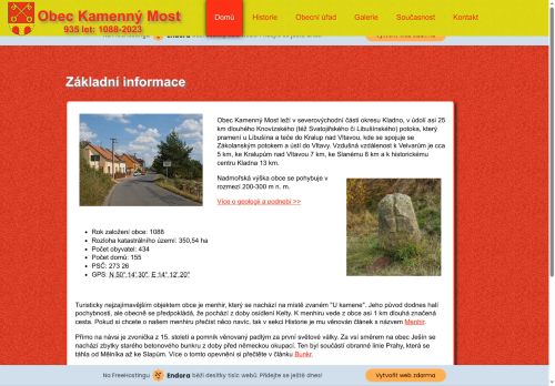 Zobrazit webové stránky Obecní úřad Kamenný Most