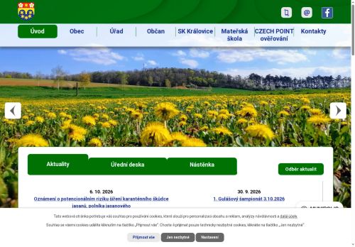 Zobrazit webové stránky Obecní úřad Královice