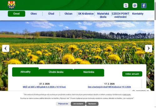 Zobrazit webové stránky Obecní úřad Královice