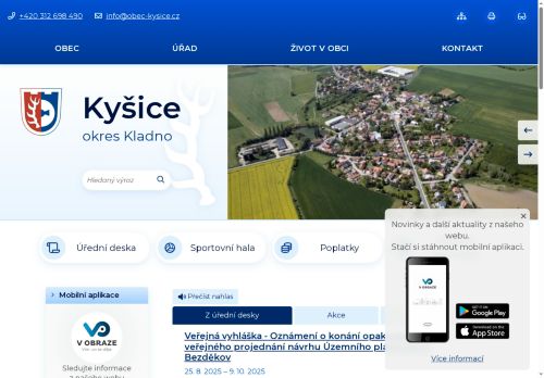 Zobrazit webové stránky Obecní úřad Kyšice