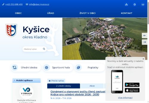 Zobrazit webové stránky Obecní úřad Kyšice