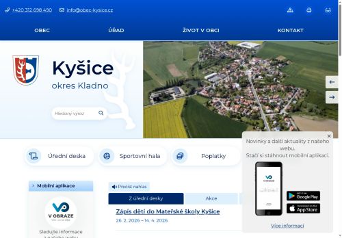 Zobrazit webové stránky Obecní úřad Kyšice