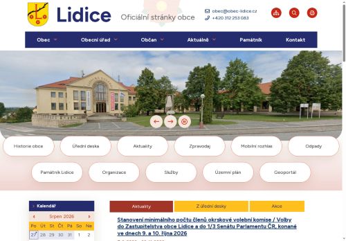 Zobrazit webové stránky Obecní úřad Lidice