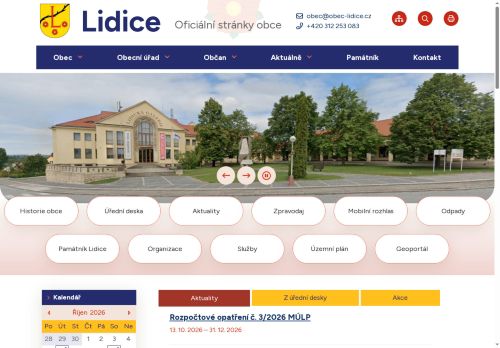 Zobrazit webové stránky Obecní úřad Lidice