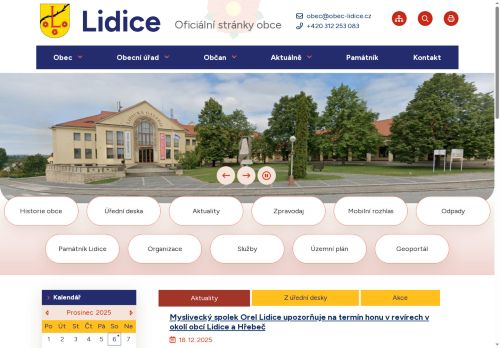 Zobrazit webové stránky Obecní úřad Lidice